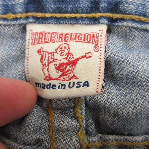 True Religion Women Big Rig Stitch Jeans size 30‎ x 29 Flare Bootcut Low Rise - Picture 2 of 12